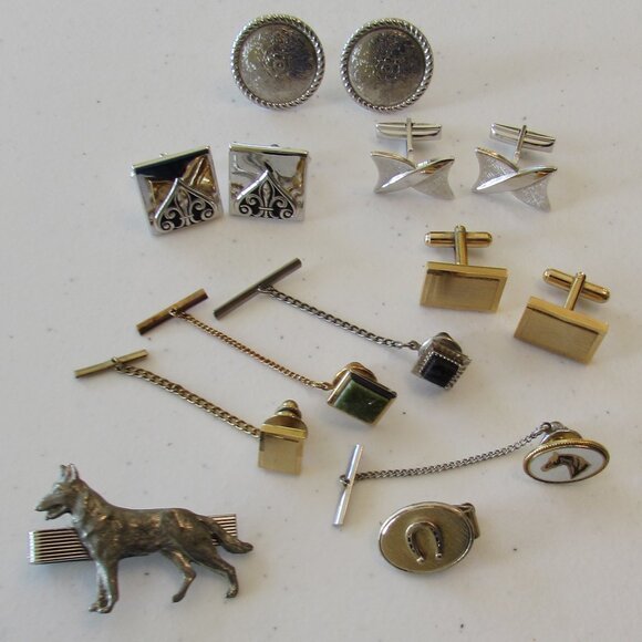 Cufflinks/Tie Tacks/Tie Clips Lot - Picture 2 of 16